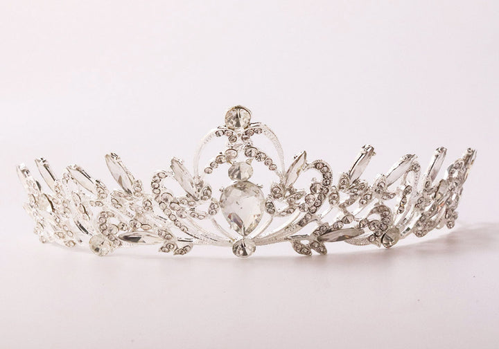 Ladies Elegant Headband with Floral Decorations and Rhinestones Stornfield
