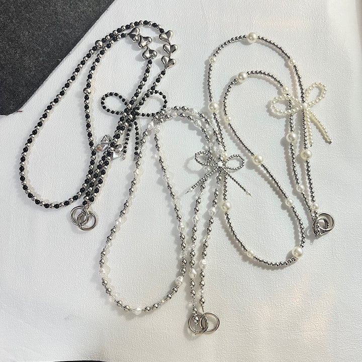 Elegant Pearled Charm Necklace Stornfield