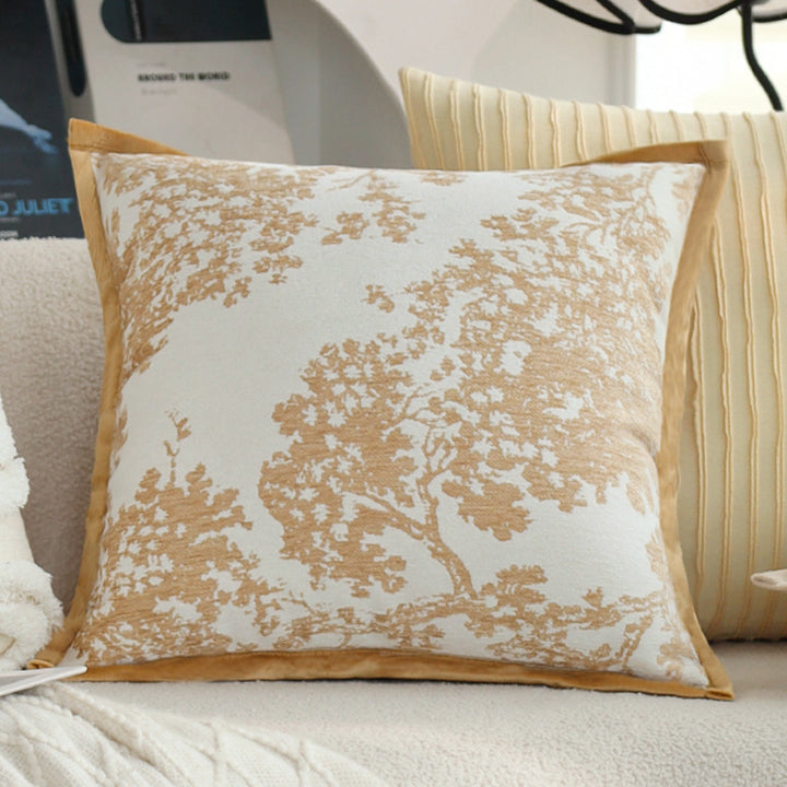 High-quality decorative pillow with elegant leaf pattern