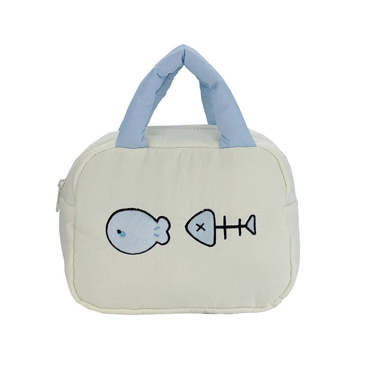 Cute Embroidered Fish-Themed Lunch Bag Stornfield
