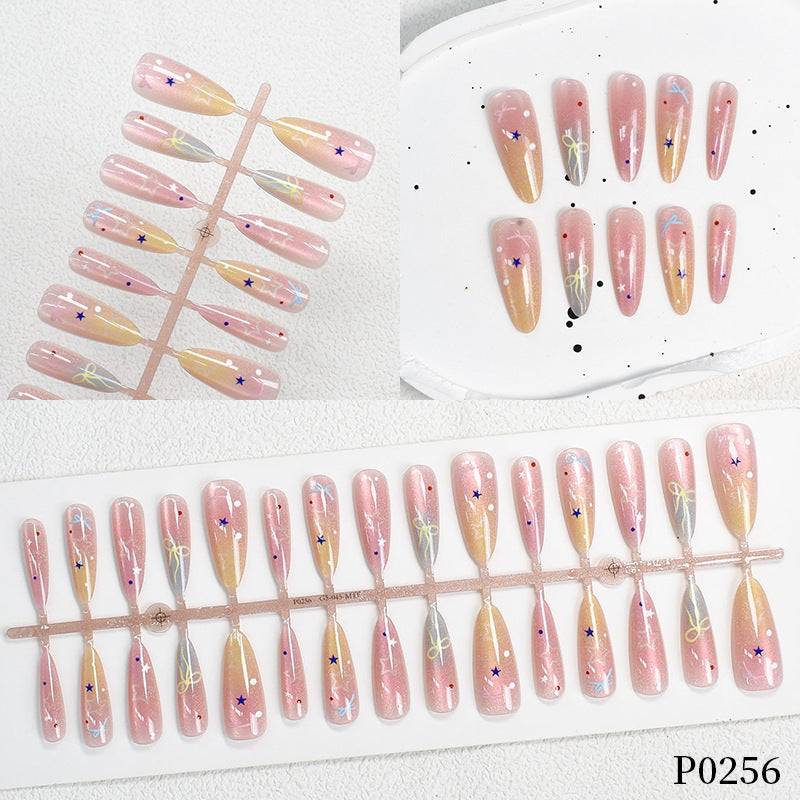 Colorful Patterned Press-On Nail Art Set Stornfield
