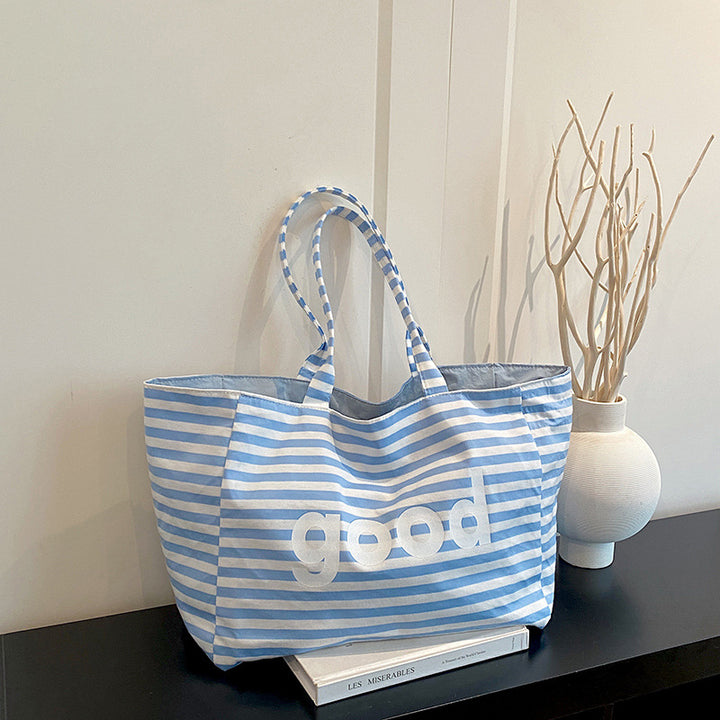 WoSpacious Canvas Beach Tote Bag Stornfield
