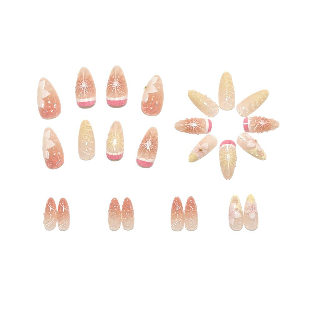 Artificial nails in spring floral and fruit design Stornfield