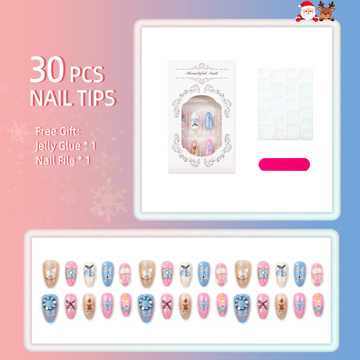Festive Themed Press-On Nails
