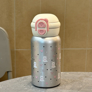 Women's insulated drinking bottle with secure pressure closure and playful animal design Stornfield