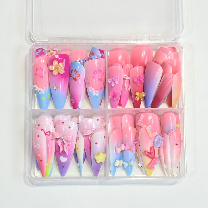 Artistic Themed Press-On Nail Set Stornfield