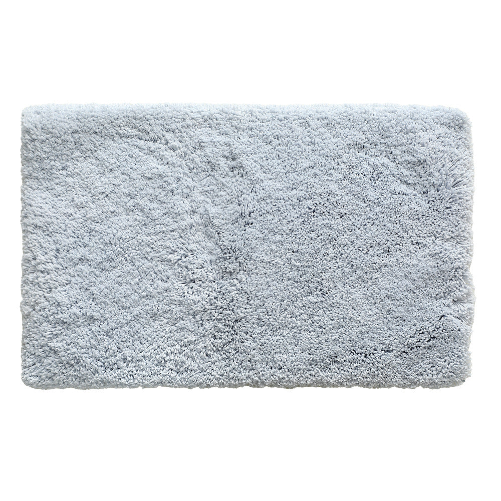 Soft Bath Mat with Striped High-Pile Surface