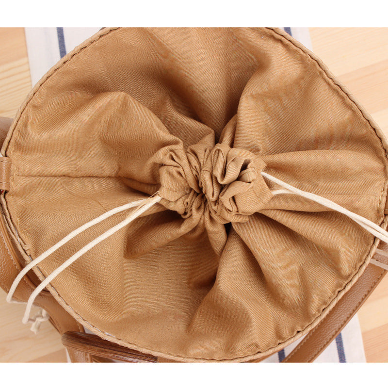 Braided tote bag with innovative ring handle Stornfield