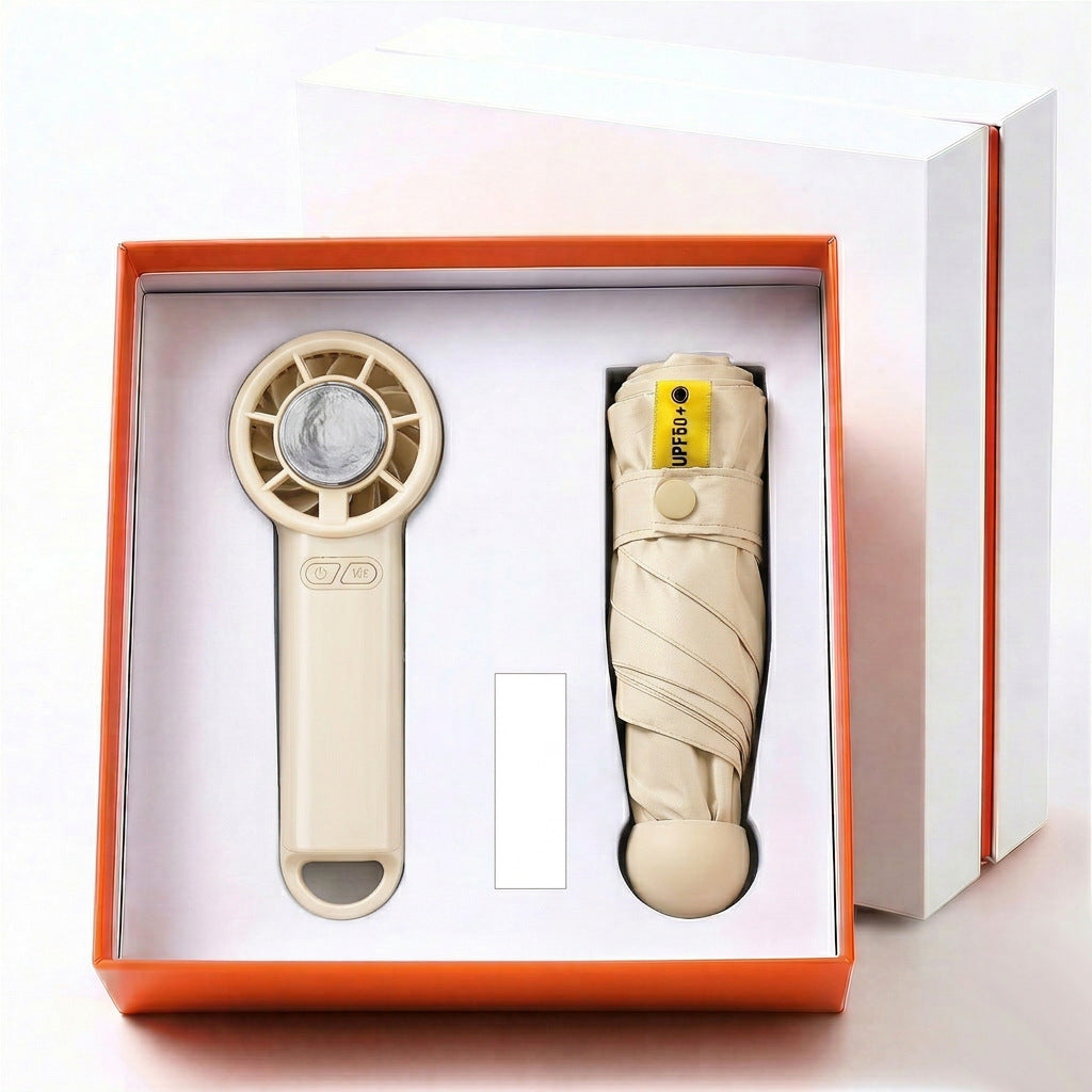 Unisex Portable Fan and Water Bottle Set Stornfield
