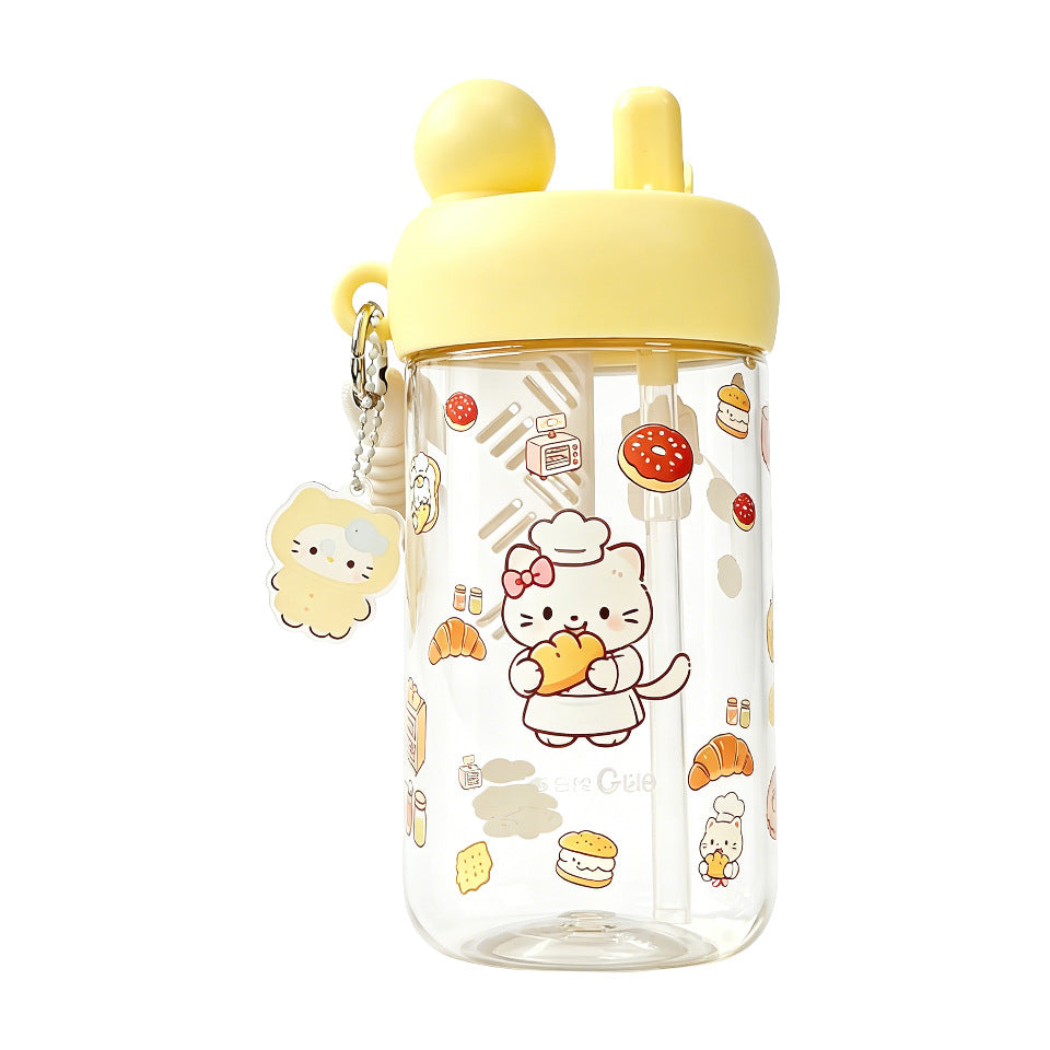 Women's water bottle with integrated animal motif and practical carrying handle Stornfield