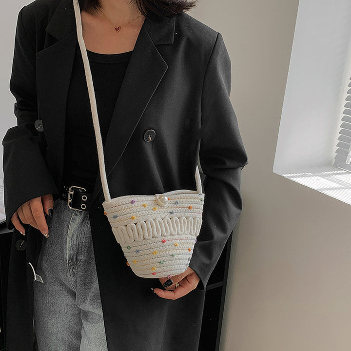 Playful Crossbody Bag Made of Braided Material Stornfield