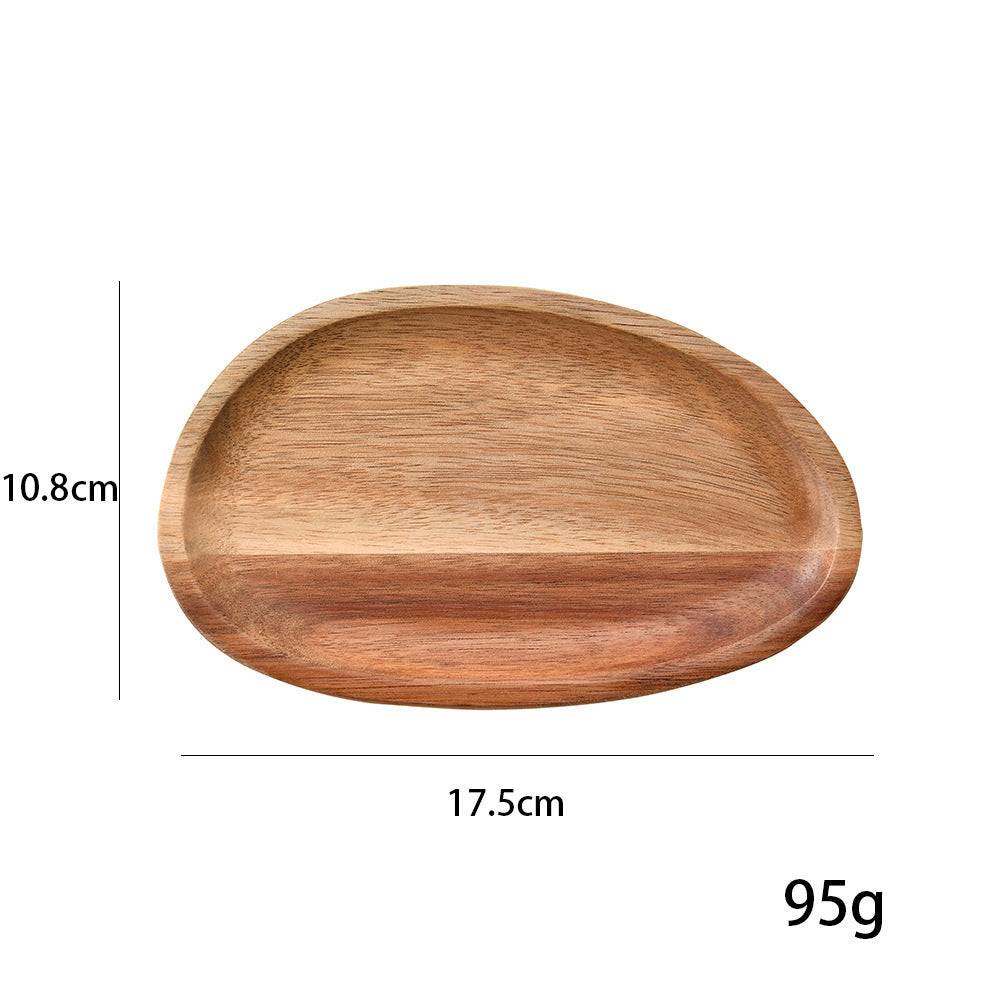 Elegant wooden serving platter with ergonomic design Stornfield