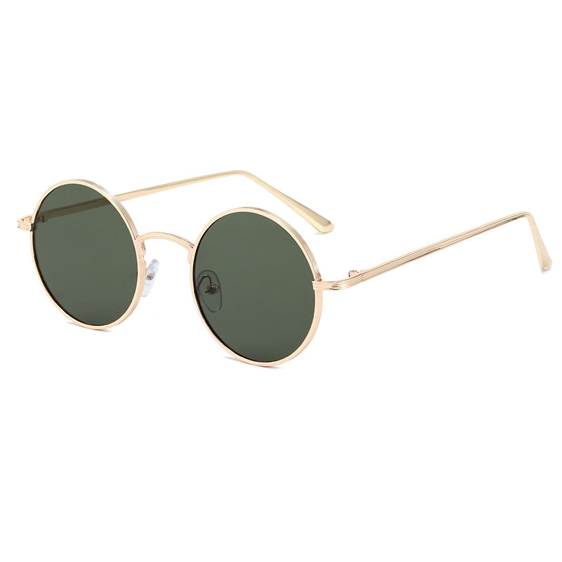Ladies fashionable glasses with round lenses and fine metal frame Stornfield
