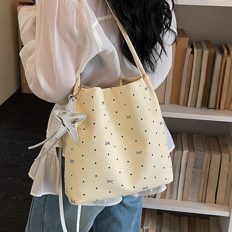 Casual Polka Dot Shoulder Bag