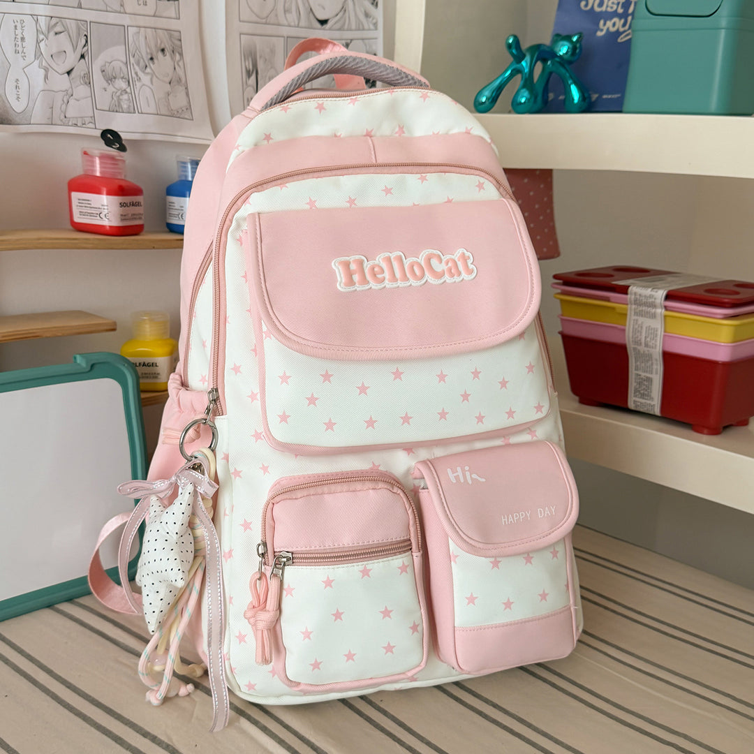 Stylish Star-Embellished Backpack Stornfield 1791205930