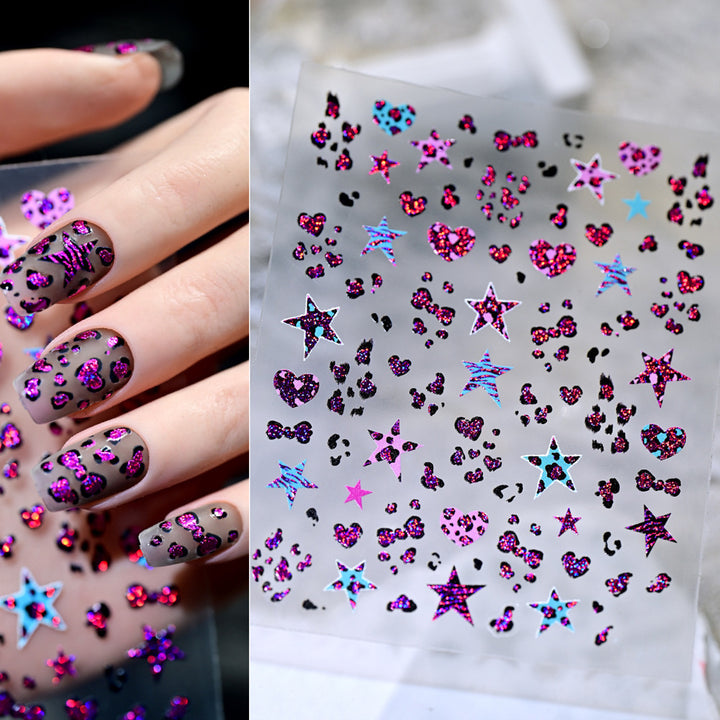 Sparkling Nail Art Stickers Set