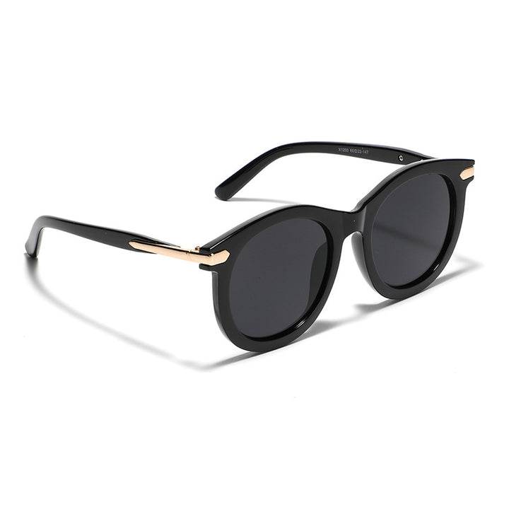 Women's fashionable sunglasses with transparent frame and golden accents Stornfield