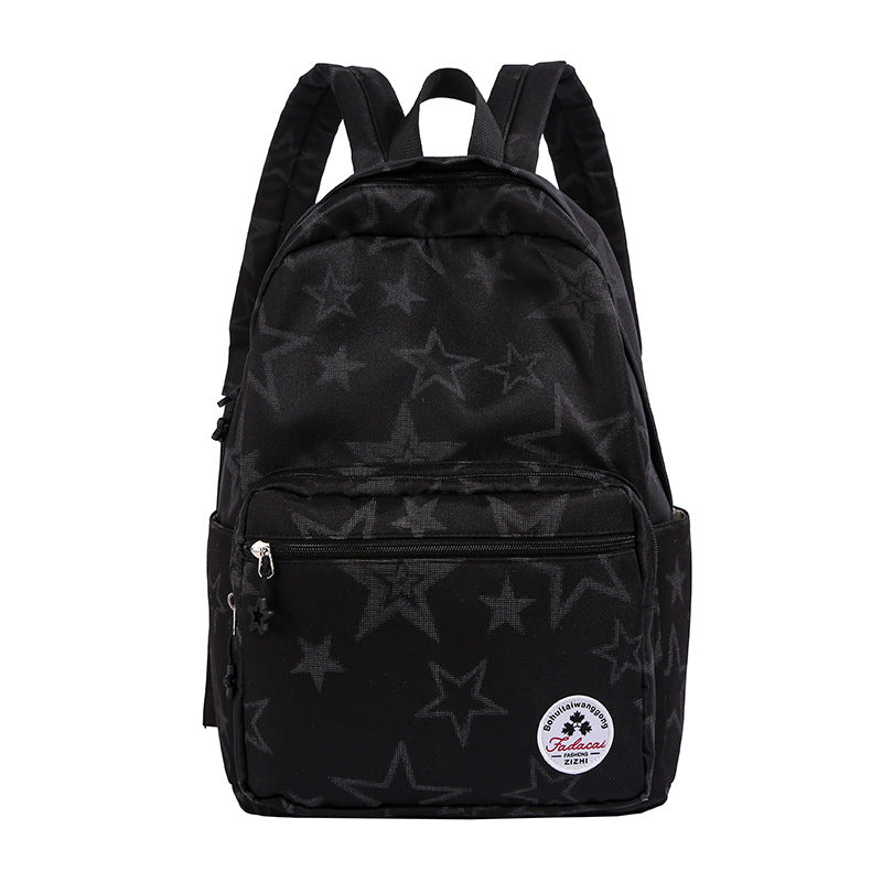 Star-Patterned Casual Backpack