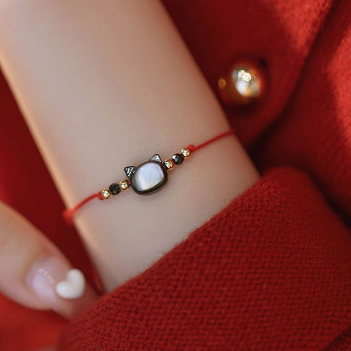 Adjustable Cat-Themed Charm Bracelet Stornfield
