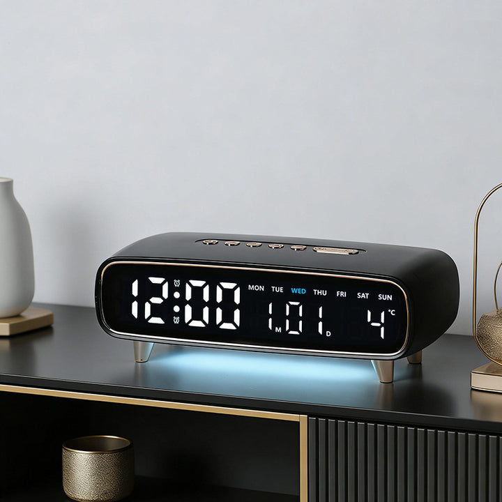 Digital radio alarm clock with temperature and date display Stornfield