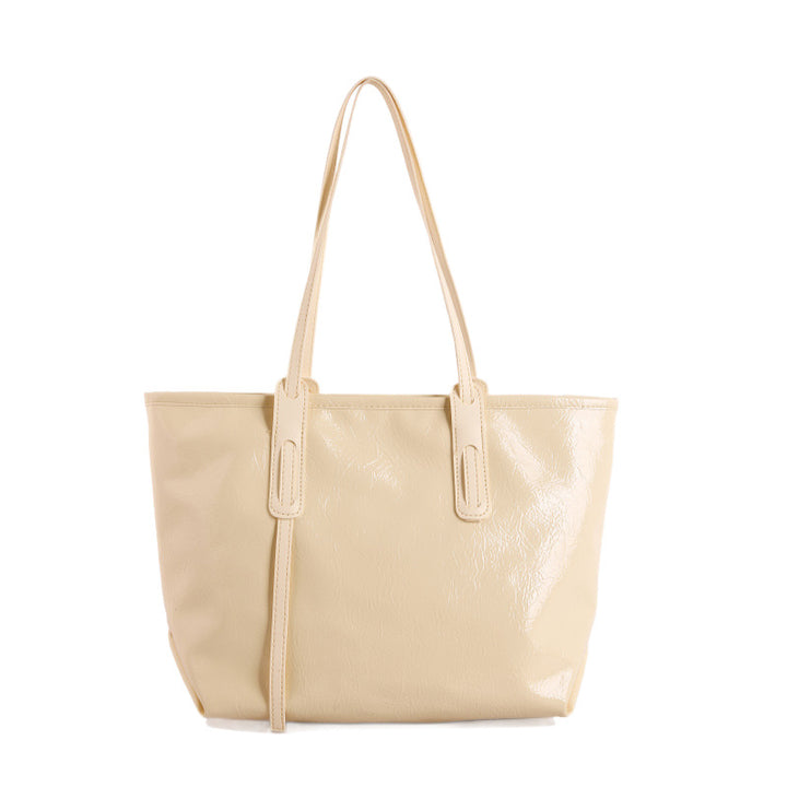 Glossy Patent Leather Tote