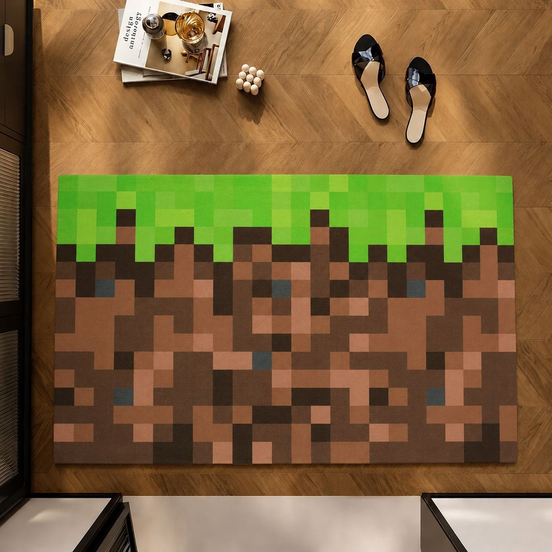 Gaming-Themed Plush Area Rug