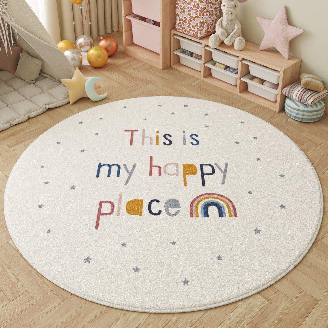 Children's Fun-Themed Round Area Mat Stornfield