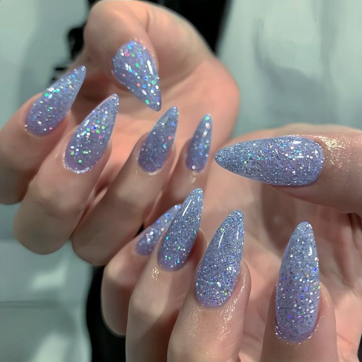 Glamorous Glittering Stiletto Nail Tips Stornfield