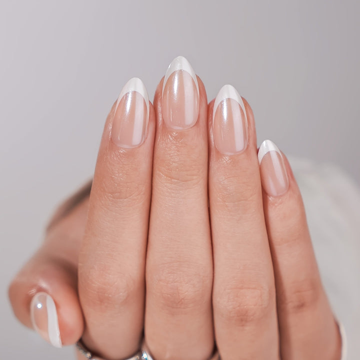 Elegant French Tip Nail Enhancements Stornfield