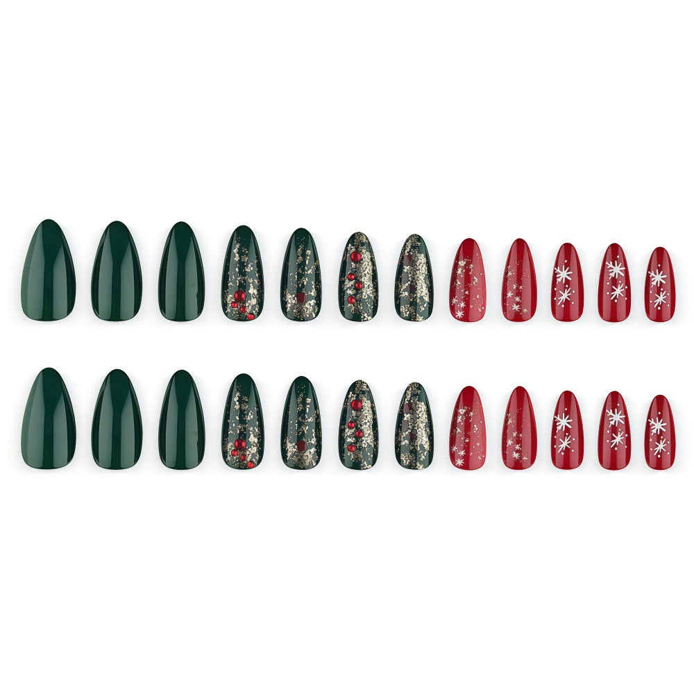 Artificial nails in festive Christmas design Stornfield 1787298787