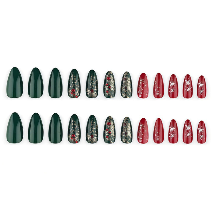 Artificial nails in festive Christmas design Stornfield 1787298787