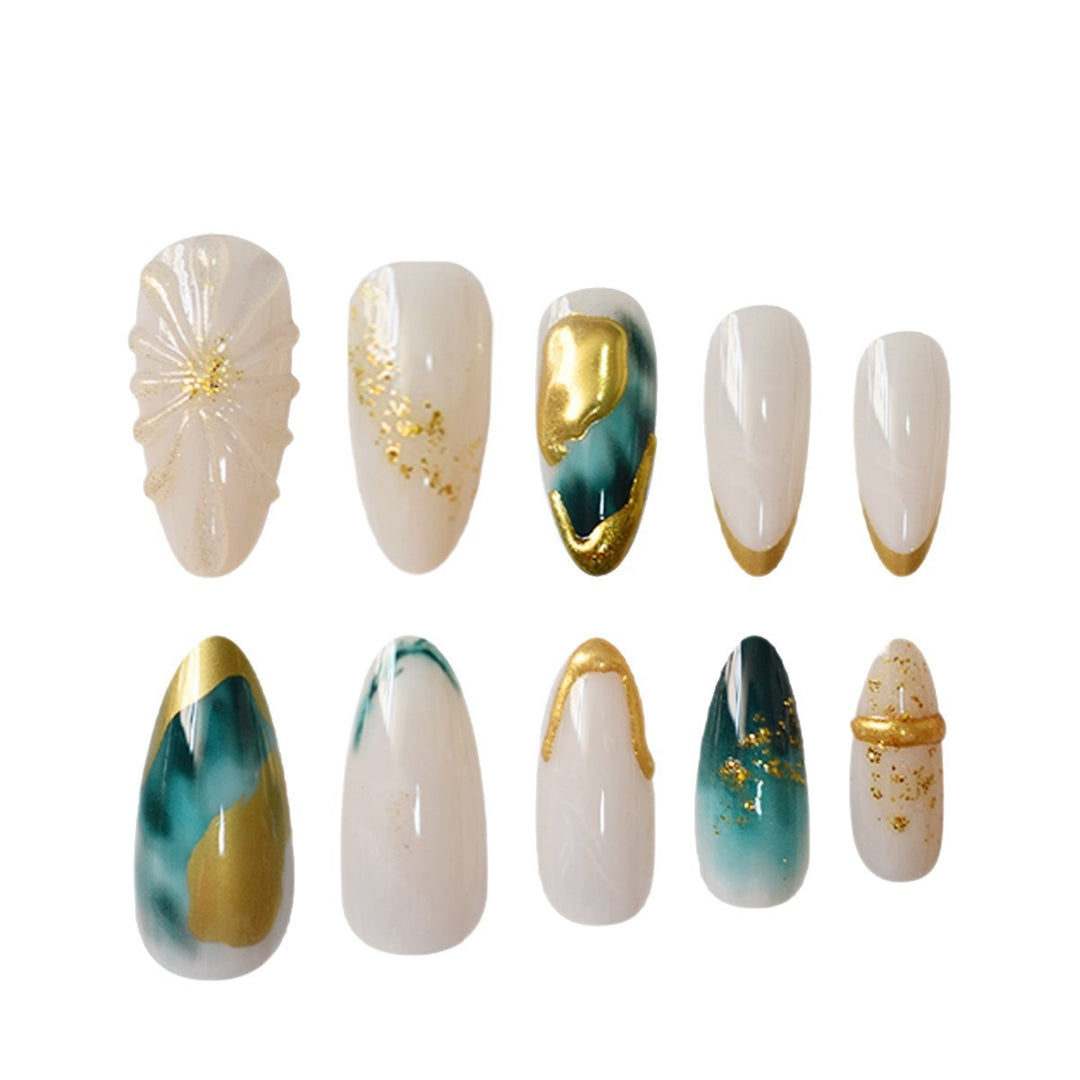 Elegant Press-On Nail Art Set Stornfield