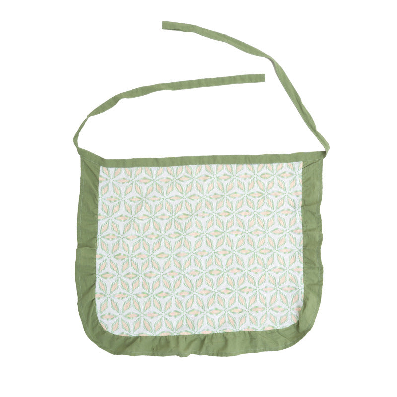Waist apron with ruffles and woven geometric pattern Stornfield