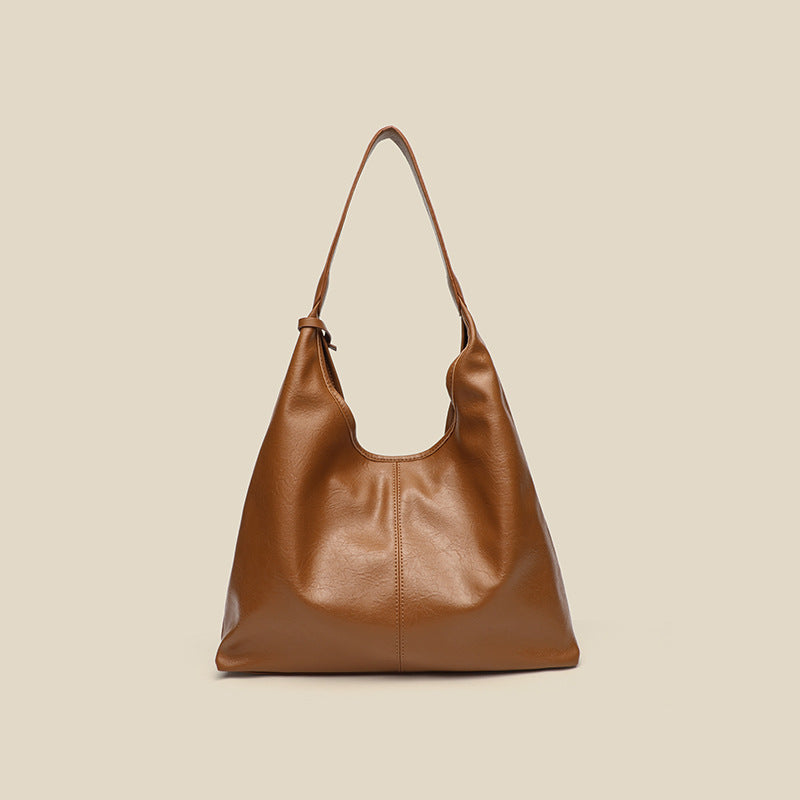 Suede Slouchy Shoulder Bag