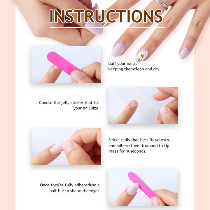 Artificial nail creations with elegant floral details Stornfield