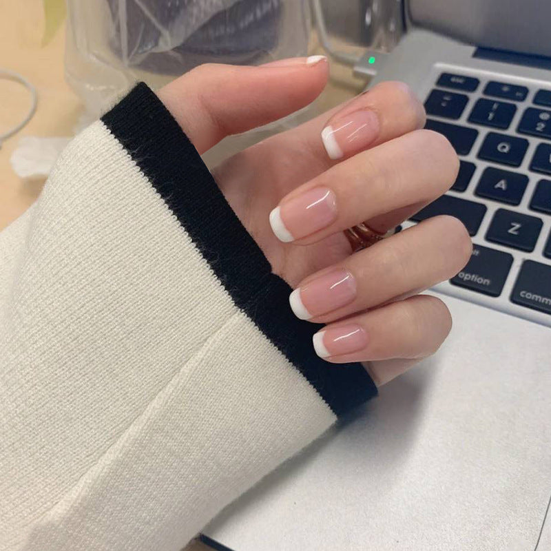 French Tip Press-On Nail Set