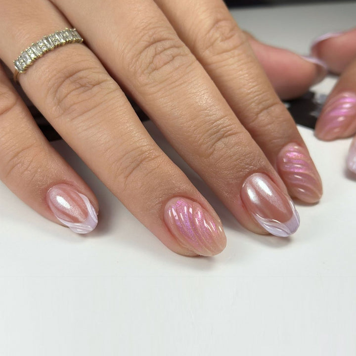 Artistic Wave Design Nail Art Stornfield
