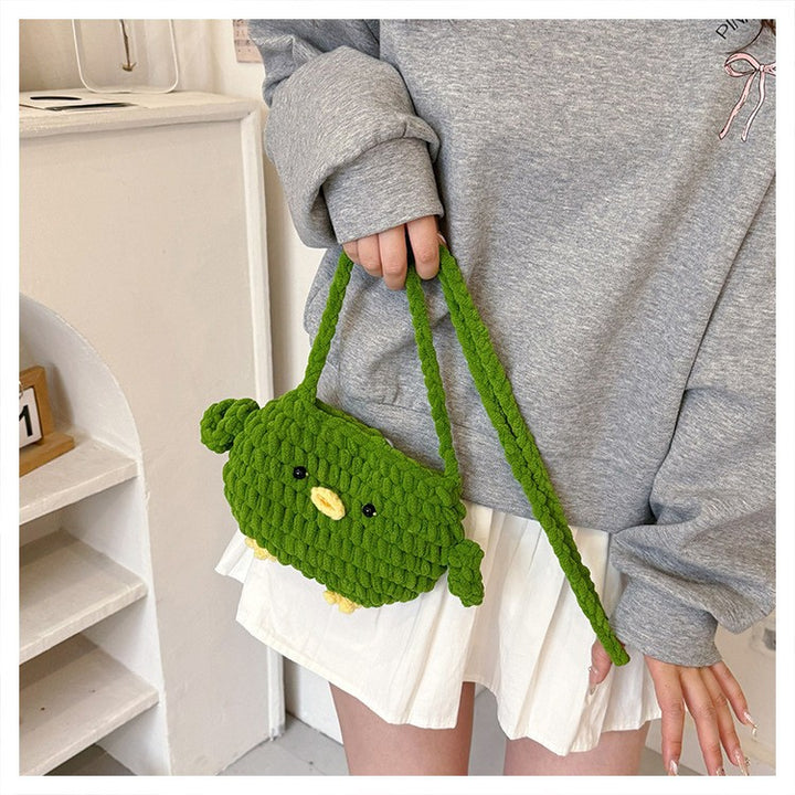 Cute Animal-Shaped Crochet Crossbody Bag