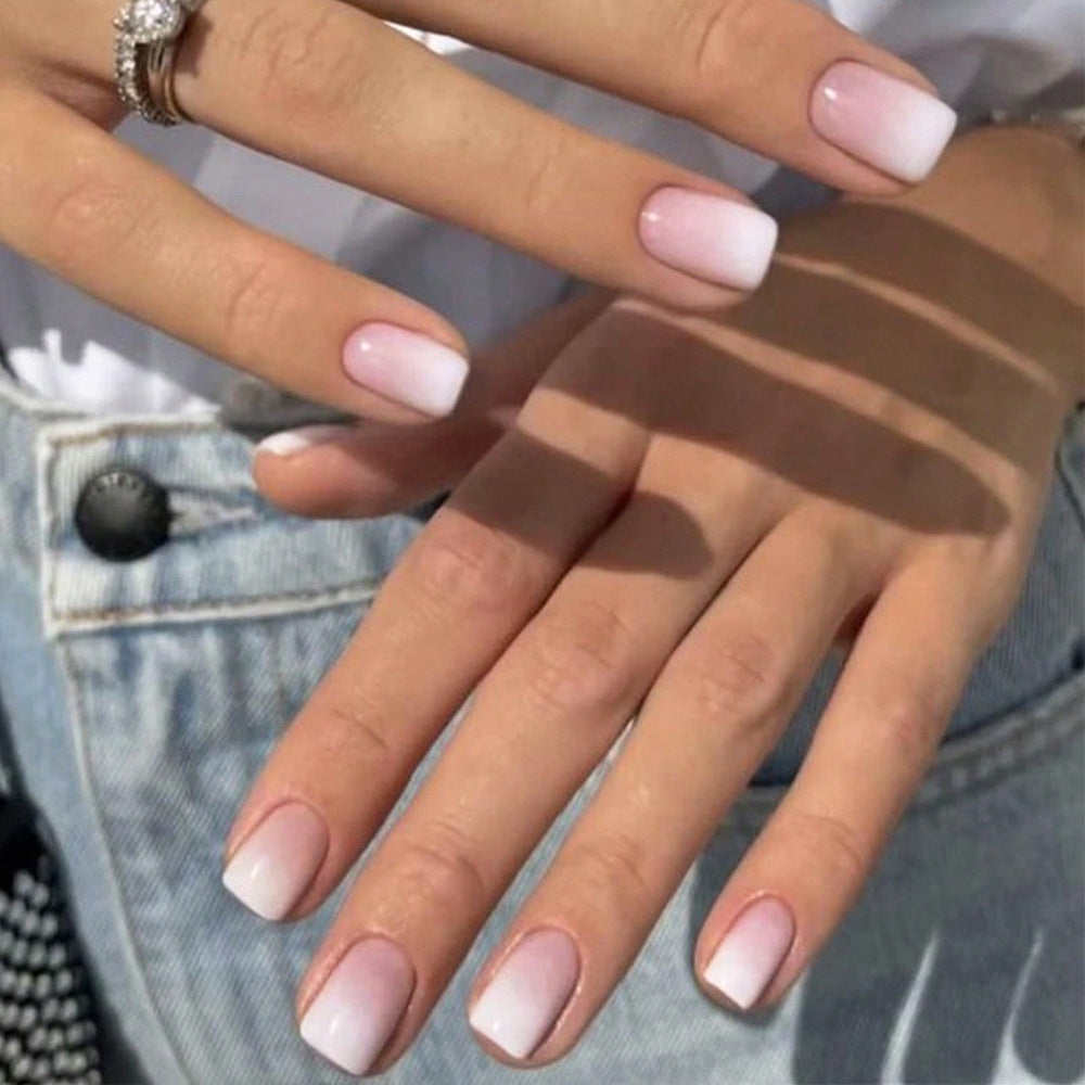 Ombre French Tip Press-On Nails Stornfield