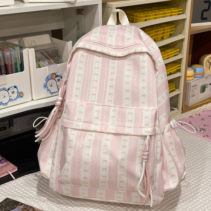 Cute Bow-Embellished Backpack Stornfield