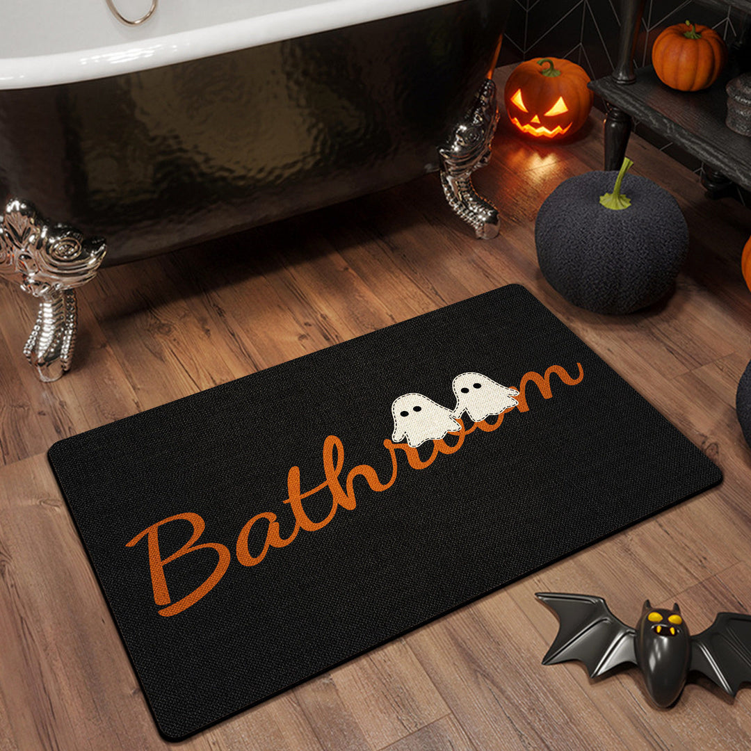 Halloween Themed Bathroom Mat