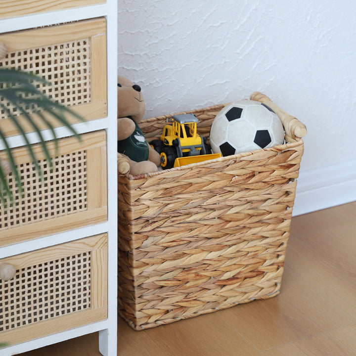 Rustic Woven Storage Bin Stornfield