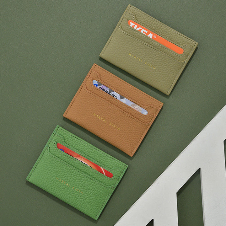 Textured Leather Card Holder Stornfield