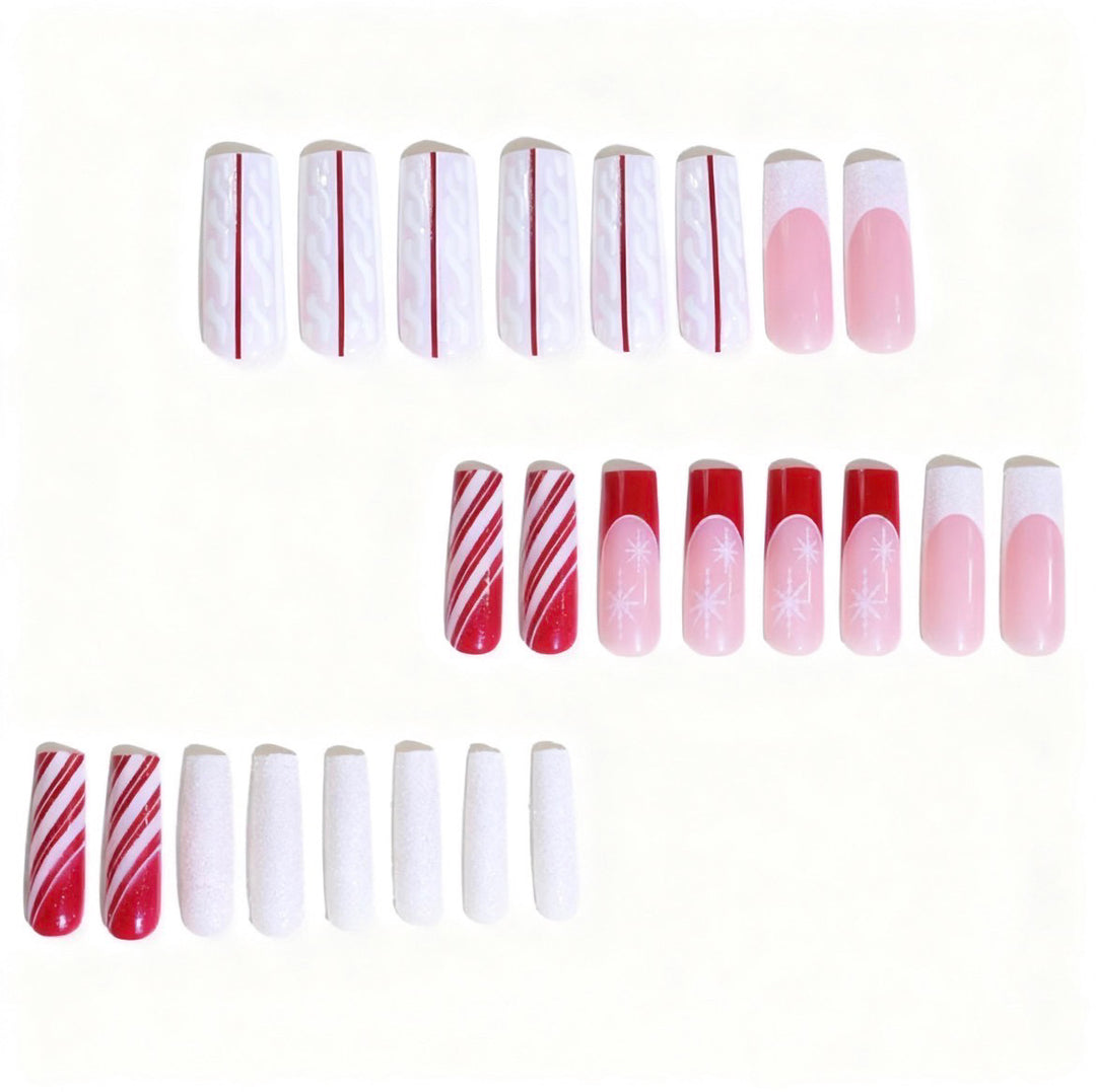 Festive Acrylic Nail Art Extensions Stornfield