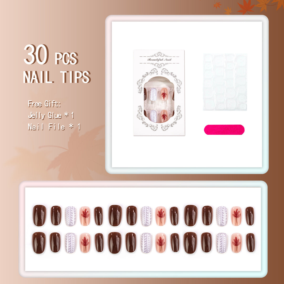Decorative Manual Press-On Nail Art Set