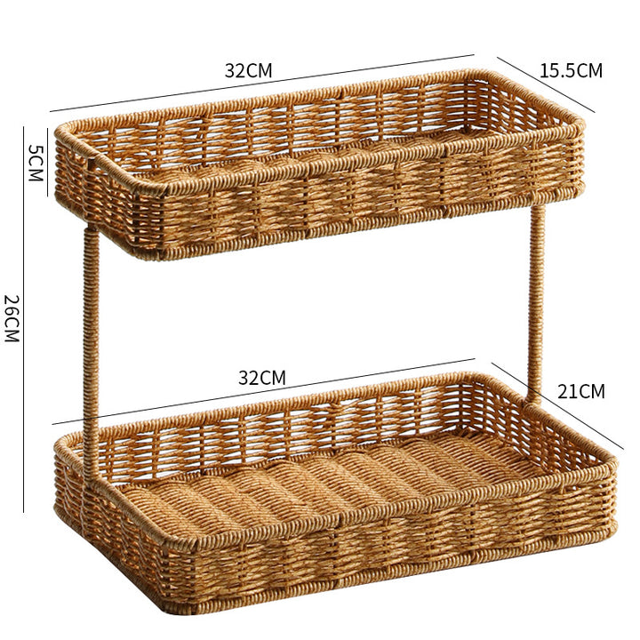 Unisex two-level storage basket Stornfield