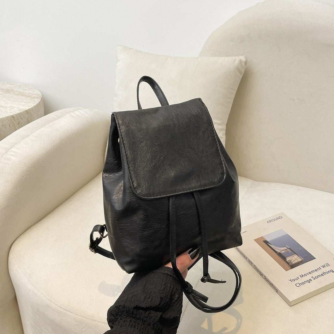 Cute Cat-Themed Faux Leather Backpack Stornfield