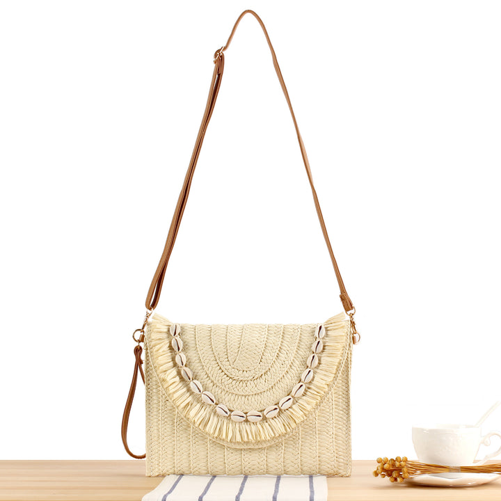Stylish handbag with fringed shell decoration Stornfield