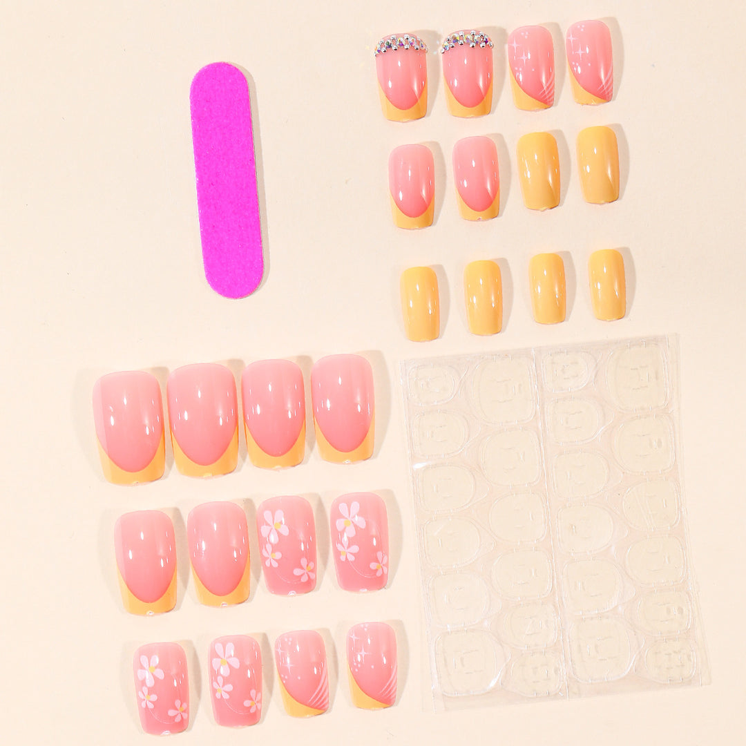 Artistic Floral Gel Nail Art Set Stornfield