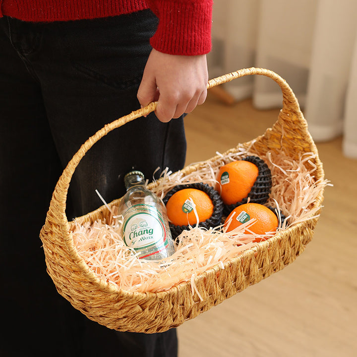 Unisex Handwoven Shopping Basket with Ergonomic Design Stornfield